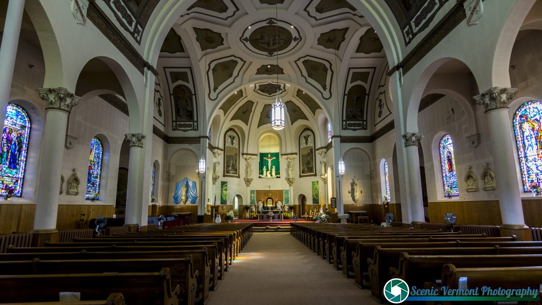 Inside St. Mary Star of the Sea Catholic Church in Newport Vermont 1 St-Mary-Star-Of-The-Sea-Newport-Vermont-10-5-2024-9