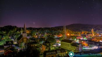 Montpelier Vermont at night
