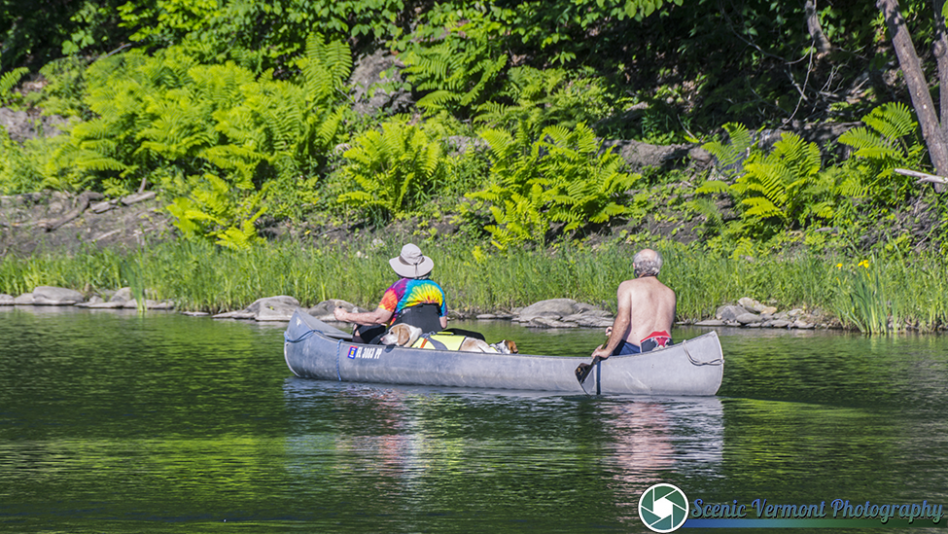 Canoeing on the Ottauquechee River-122